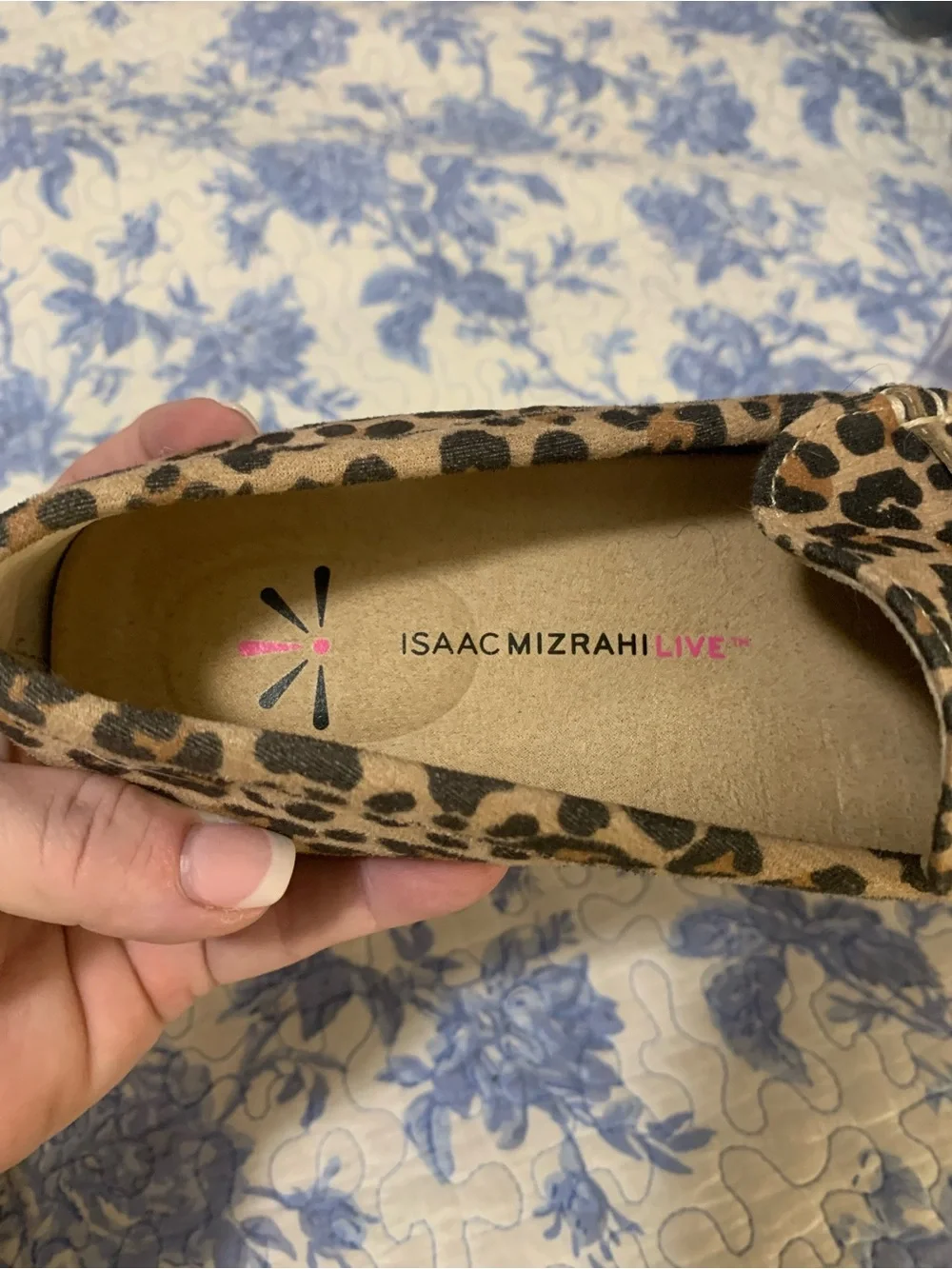 Isaac Mizrahi Leopard Print Loafers in Tan and Black